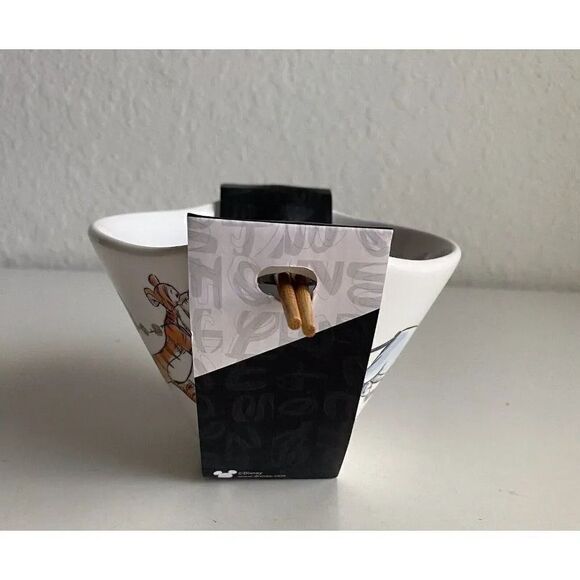 Disney Winnie The Pooh and Friends Flower Chain Ramen Noodle Bowl Chopsticks NEW - Picture 3 of 8